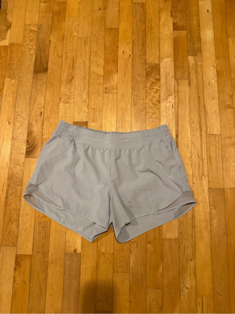 Lululemon Pastel Blue High Rise Hotty Hot Shorts - 4” inseam